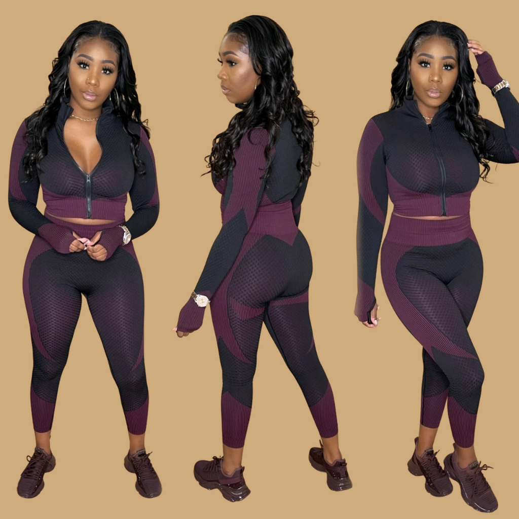 Gym Selfies (Burgundy)