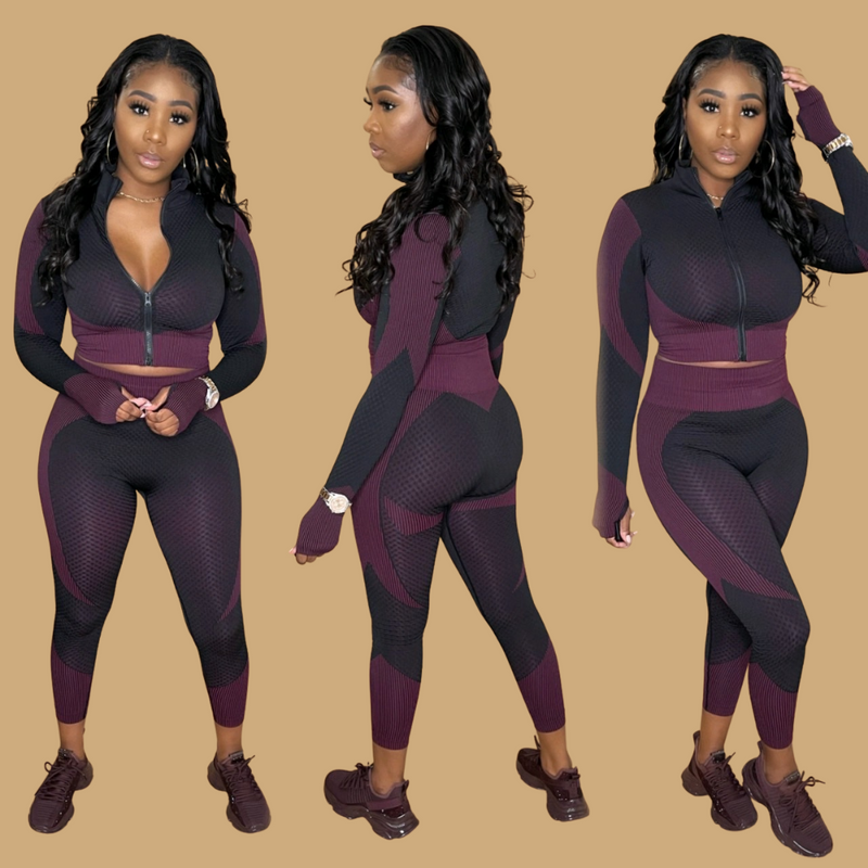 Gym Selfies (Burgundy)