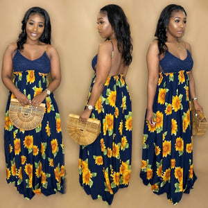 SunFlower Vibes (Navy)